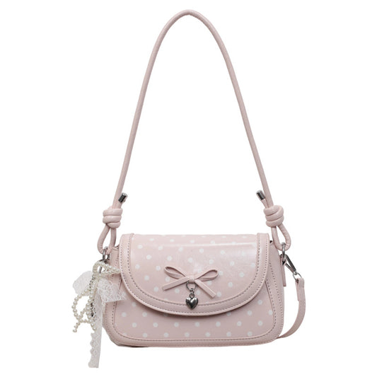 Poka Ribbon Flap Bag - Princess Pink