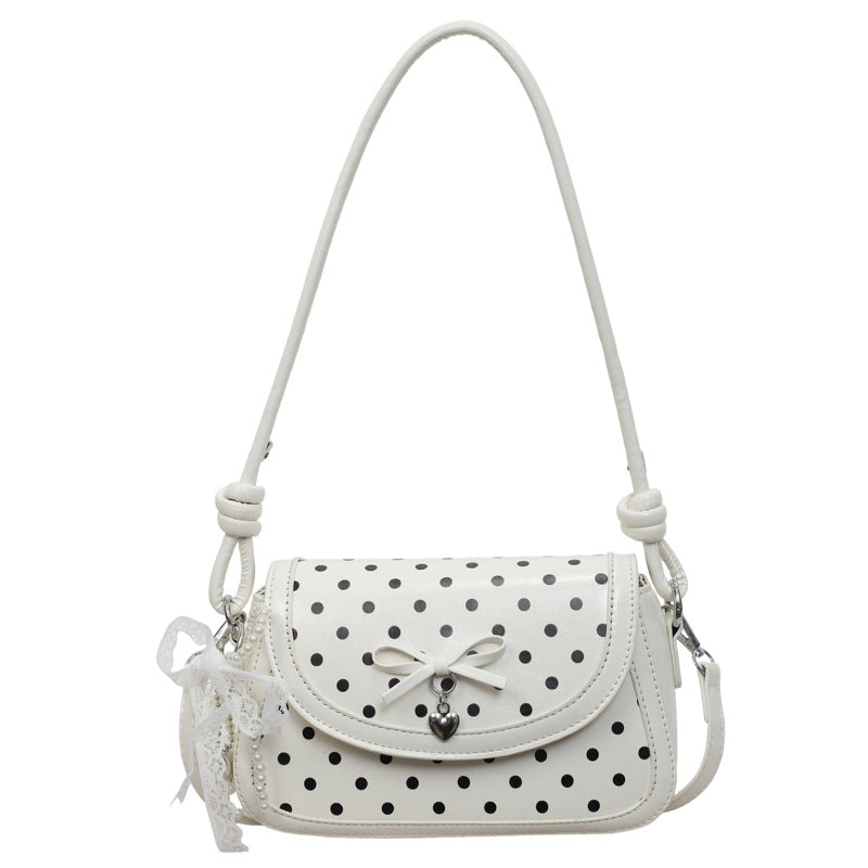 Poka Ribbon Flap Bag - Blanc White