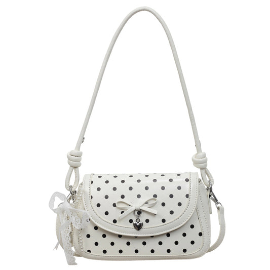 Poka Ribbon Flap Bag - Blanc White
