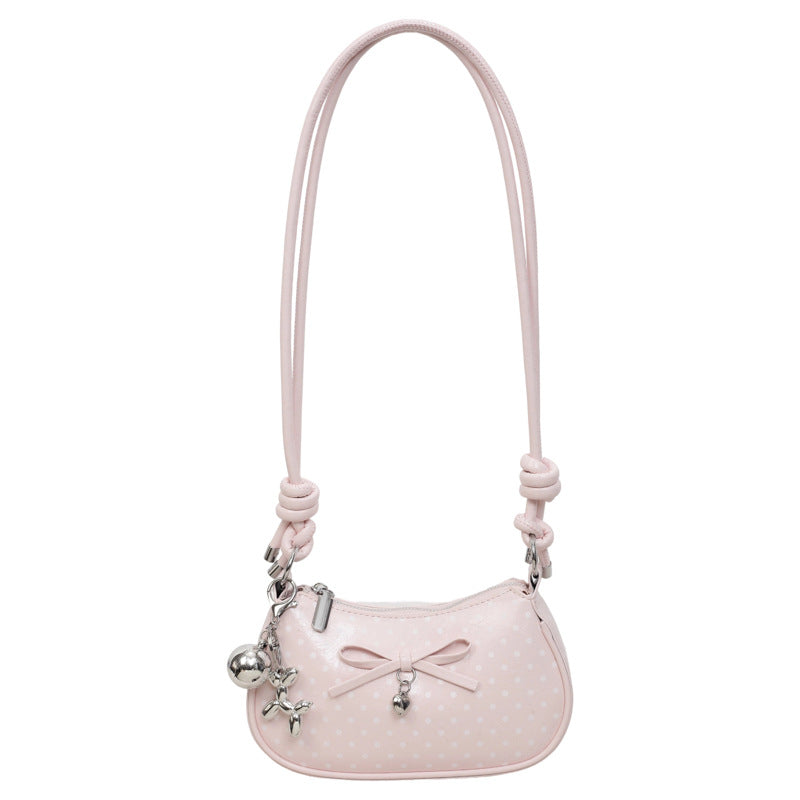 Poka Ribbon Sling Bag - Rose Red