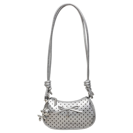 Poka Ribbon Sling Bag - Stardust Silver