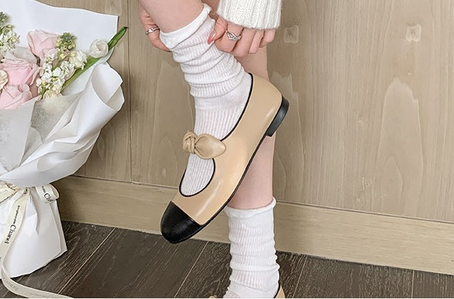 Princess Bow Ballet Mary Janes - Midnight Black