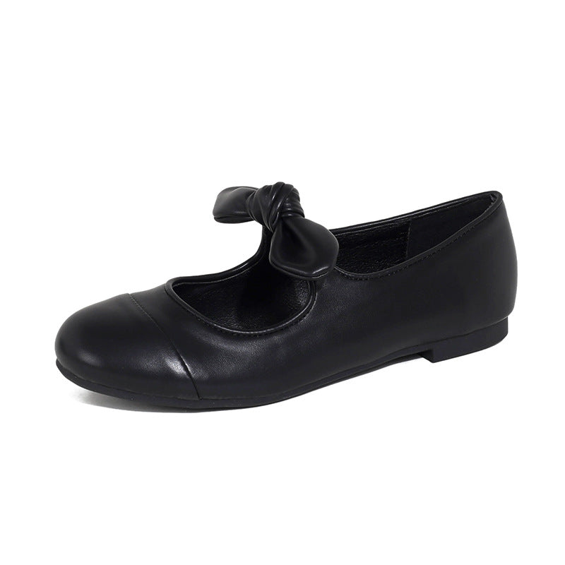 Princess Bow Ballet Mary Janes - Midnight Black