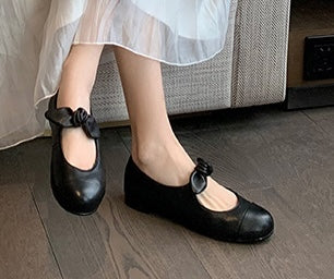 Princess Bow Ballet Mary Janes - Midnight Black