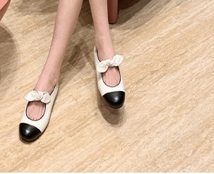 Princess Bow Ballet Mary Janes - Midnight Black