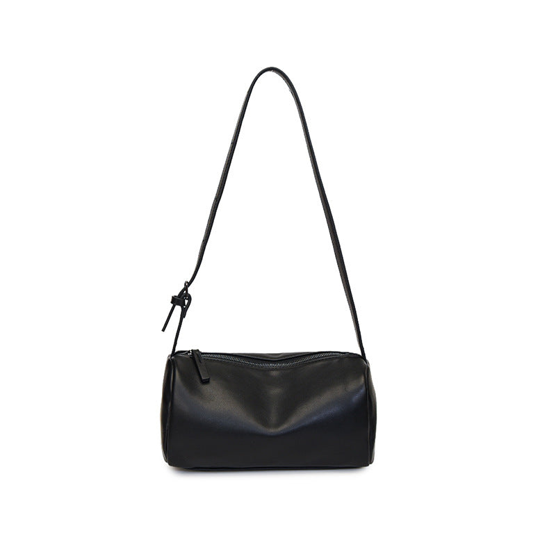 Pure Hue Barrel Bag - Suede Espresso