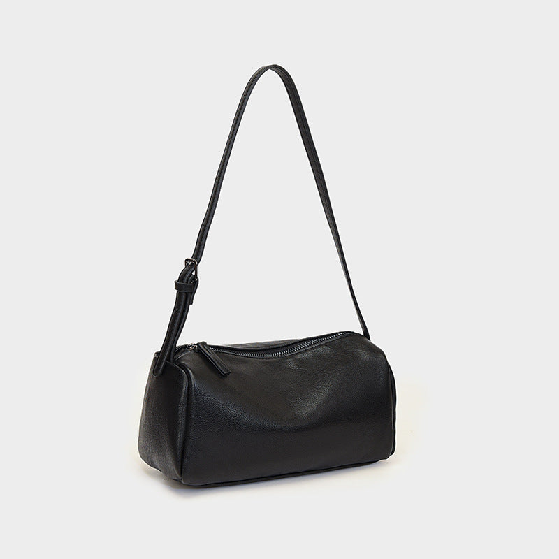 Pure Hue Barrel Bag - Suede Espresso