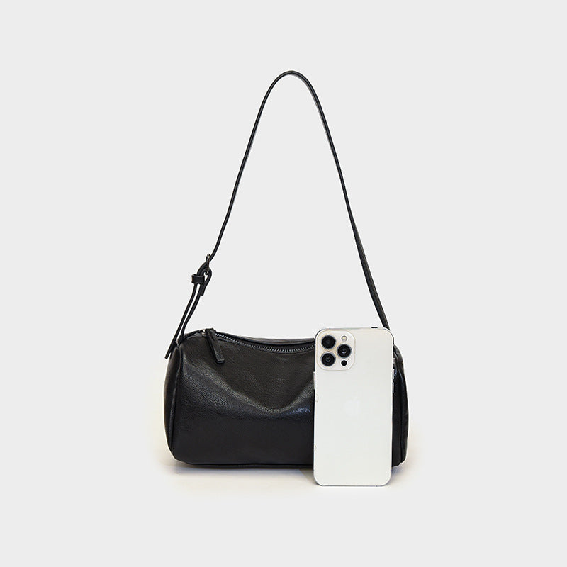 Pure Hue Barrel Bag - Suede Espresso