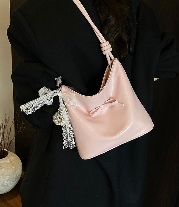 Romantic Bow Bucket Bag