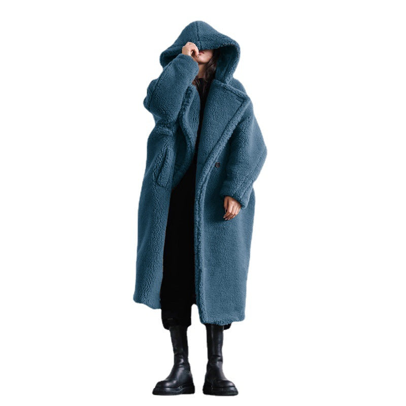 Rome Teddy Long Coat - Ashen Grey