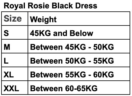 Royal Rosie Black Dress