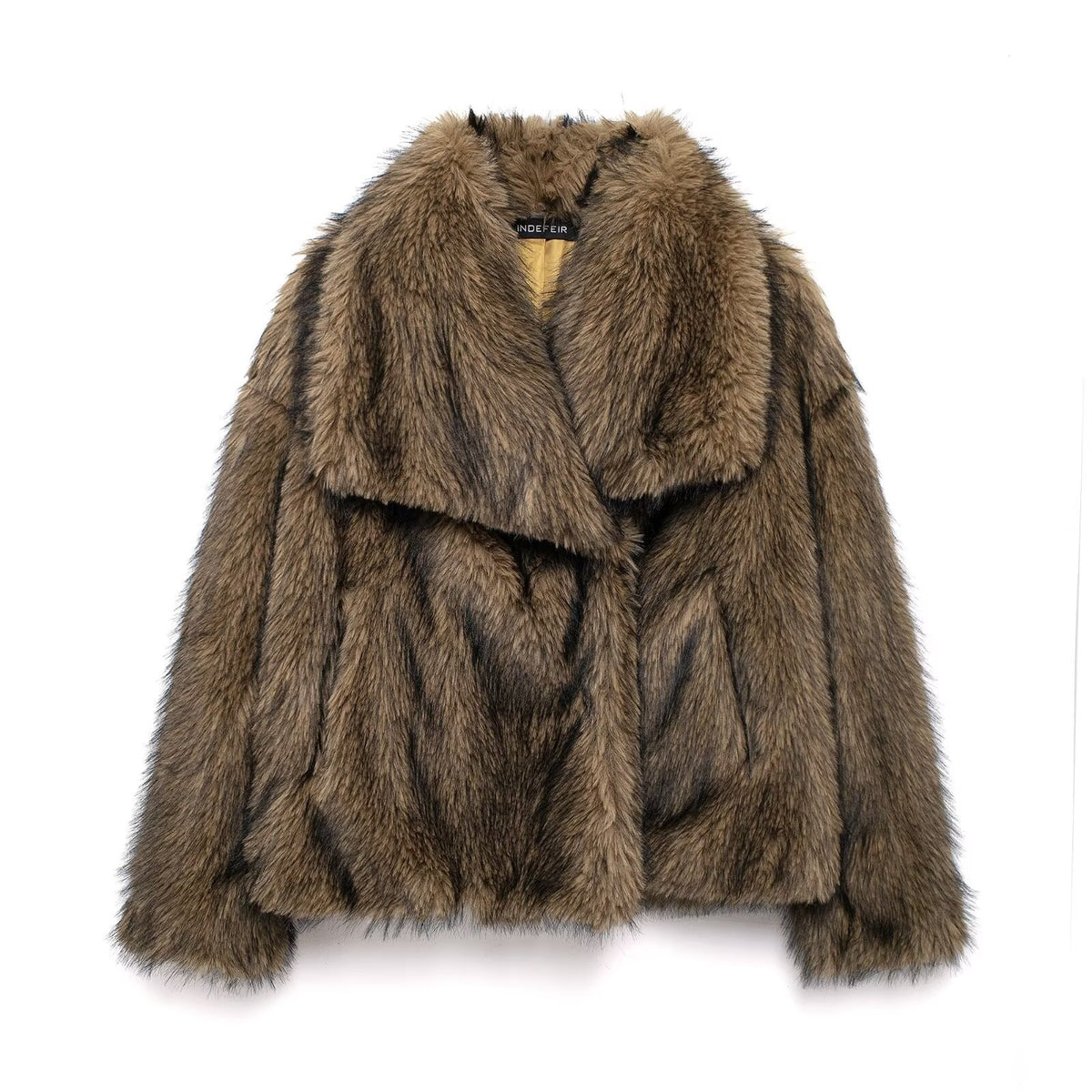 Savage Instinct Faux Fur Coat - Savage Brown