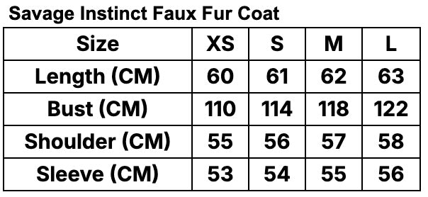 Savage Instinct Faux Fur Coat - Savage Brown