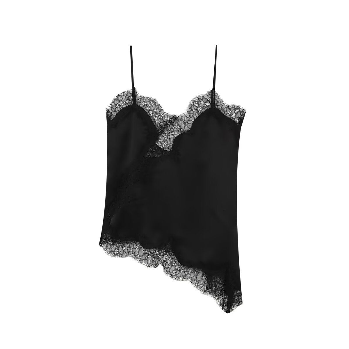 Second Skin Lace Camisole - Midnight Black