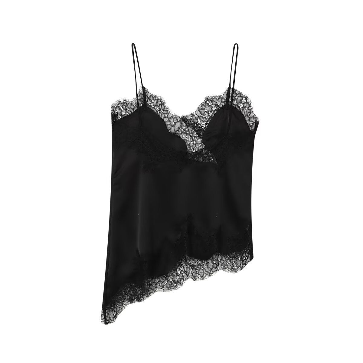 Second Skin Lace Camisole - Midnight Black