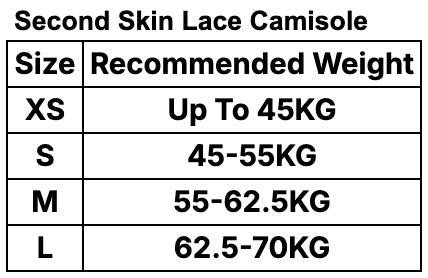 Second Skin Lace Camisole - Midnight Black