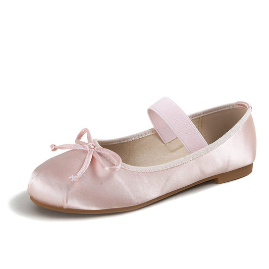 Silk Ballet Mary Janes - Ballet Pink