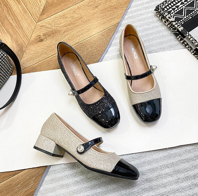 Starlight Mary Janes - Midnight Black