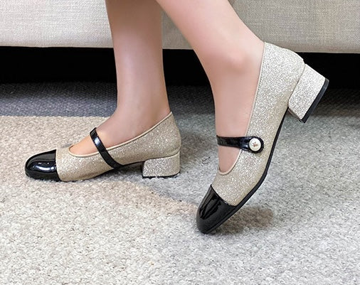 Starlight Mary Janes - Midnight Black