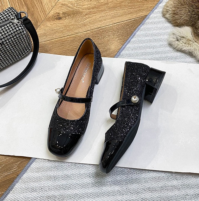 Starlight Mary Janes - Midnight Black