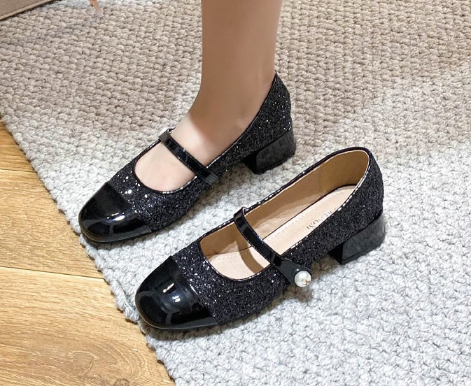 Starlight Mary Janes - Midnight Black