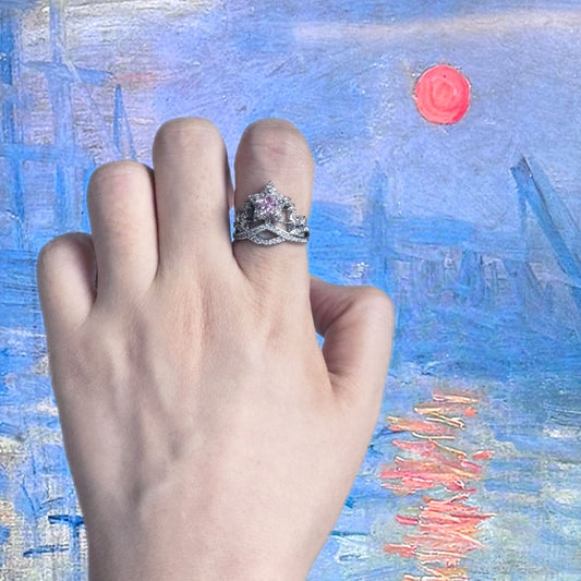 Starlit Crown Ring