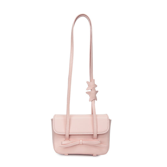 Starry Ribbon Shoulder Bag - Blush Pink
