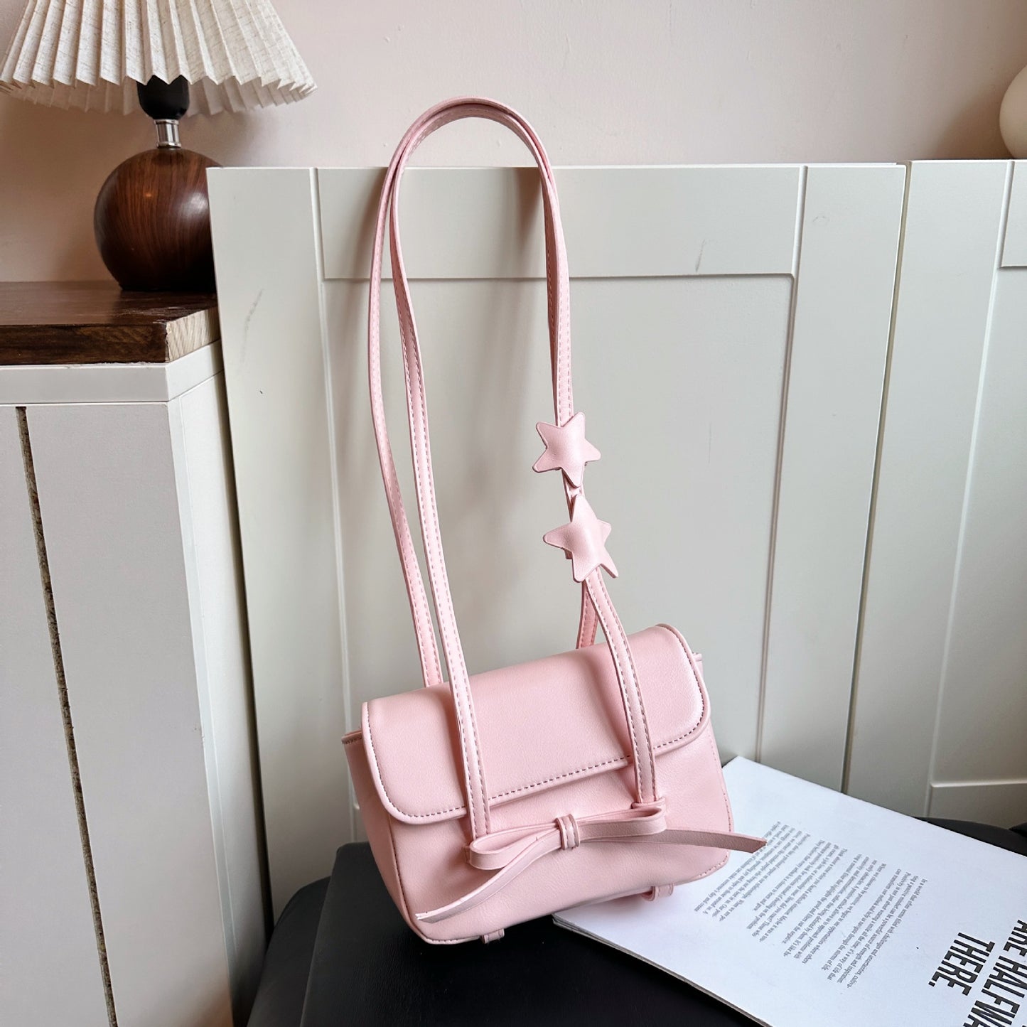 Starry Ribbon Shoulder Bag - Lemon Sorbet
