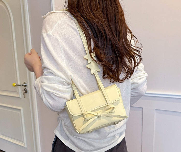 Starry Ribbon Shoulder Bag - Lemon Sorbet