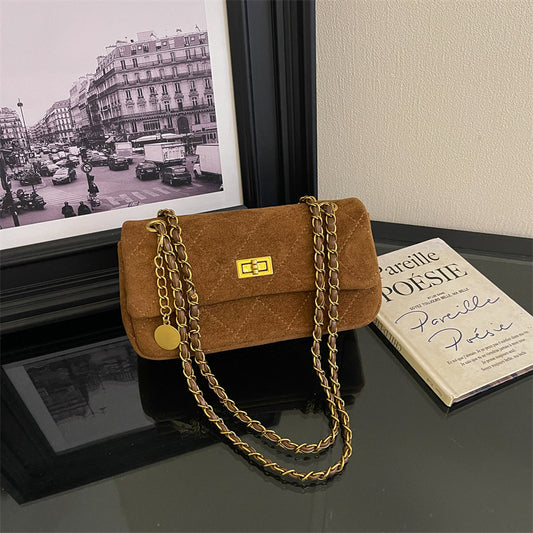 The Paris Edit Chain Bag - Caramel Brown