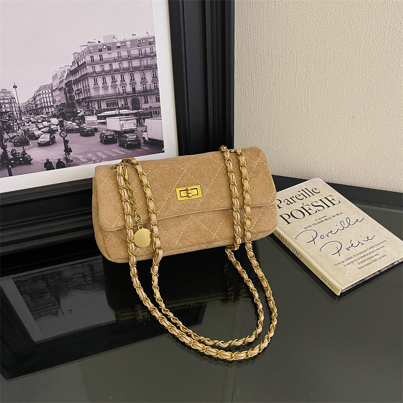 The Paris Edit Chain Bag - Khaki Beige