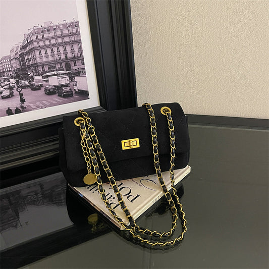 The Paris Edit Chain Bag - Midnight Black