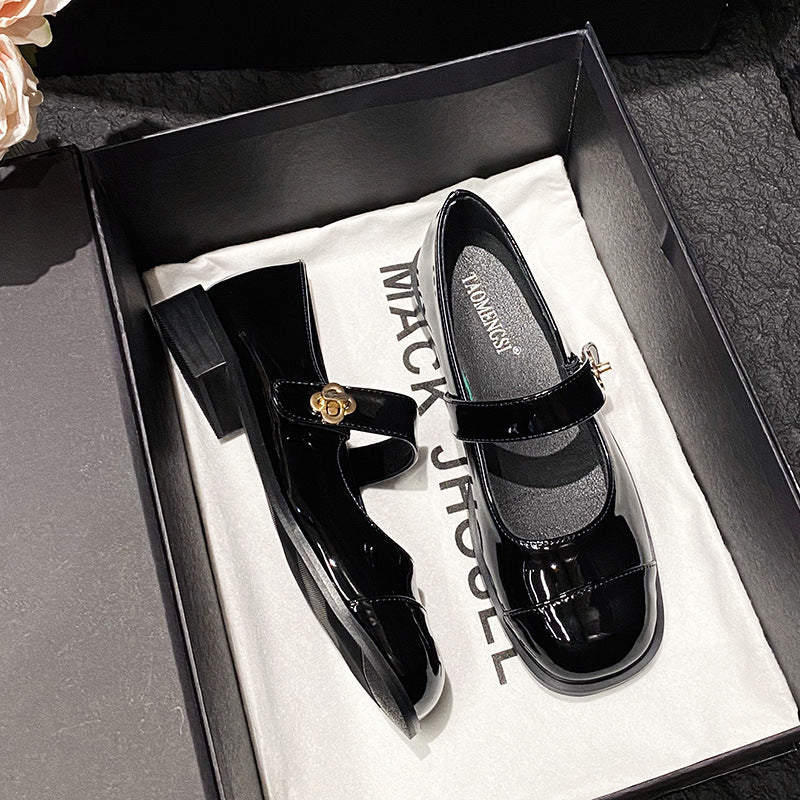 Timeless Mary Janes - Cream Noir