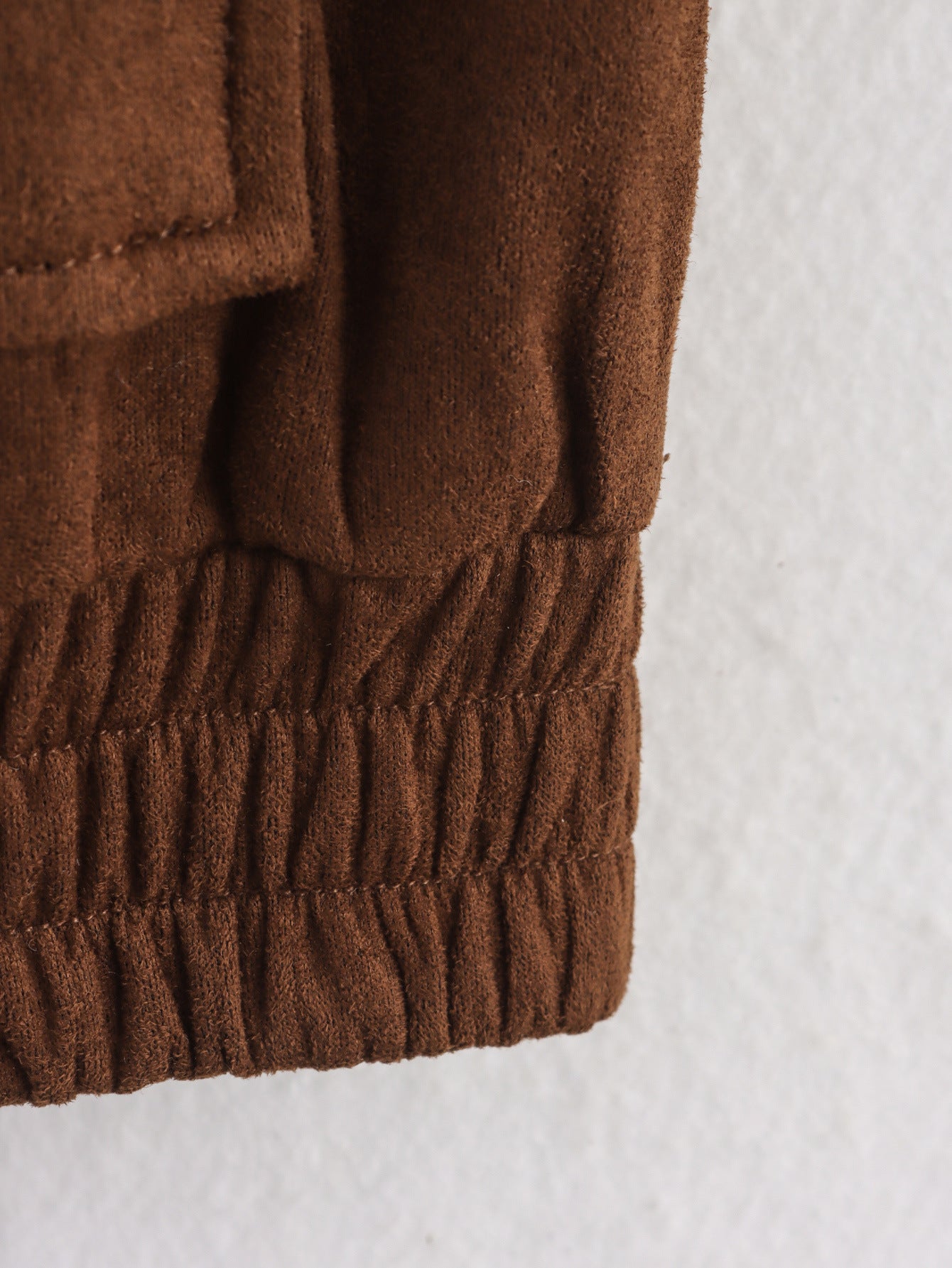Timeless Suede Zip Jacket - Ashen Grey