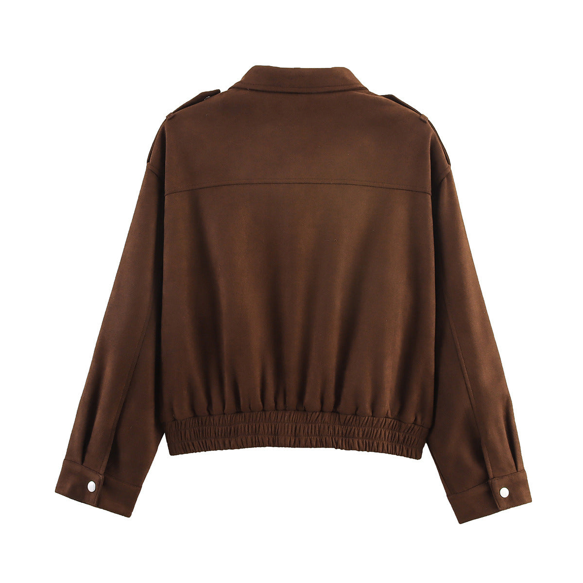 Timeless Suede Zip Jacket - Ashen Grey
