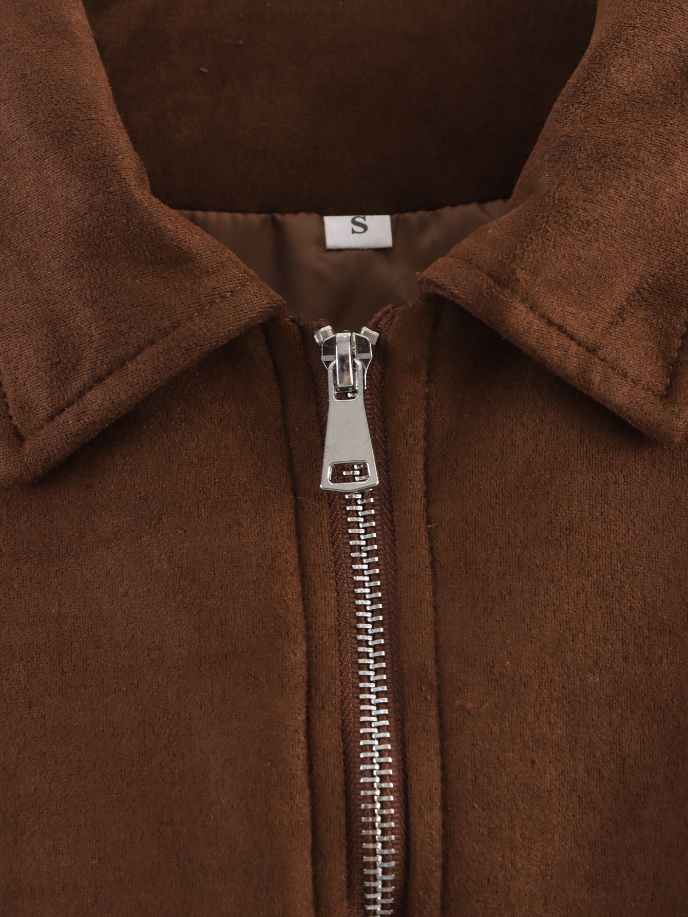 Timeless Suede Zip Jacket - Ashen Grey