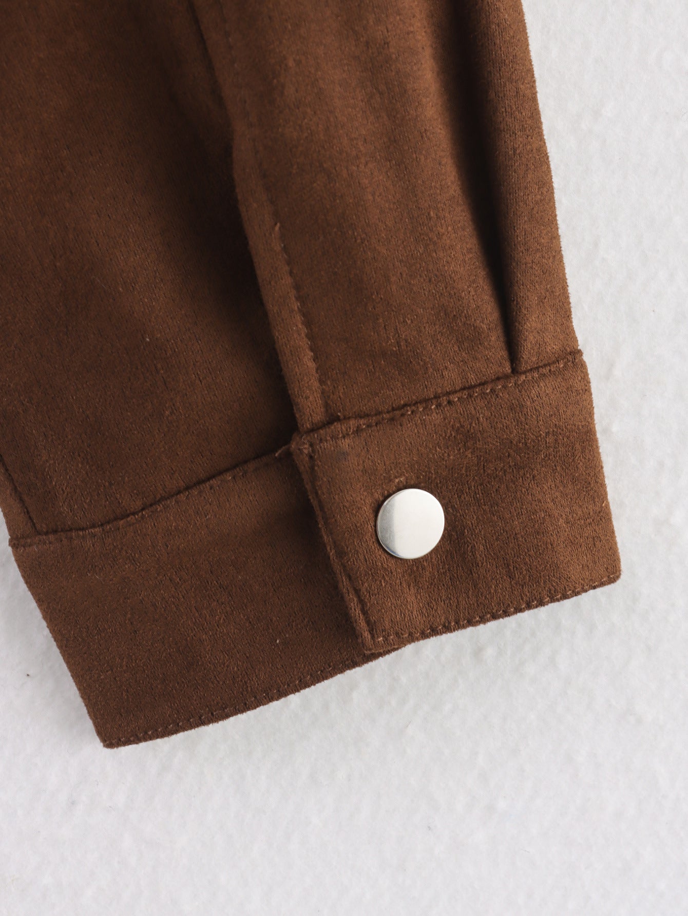 Timeless Suede Zip Jacket - Ashen Grey