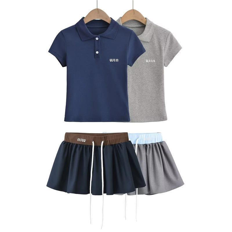 Varsity Polo Tee - Mystic Grey
