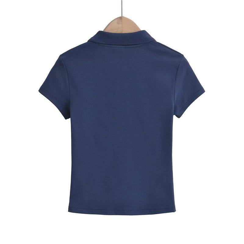 Varsity Polo Tee - Mystic Grey
