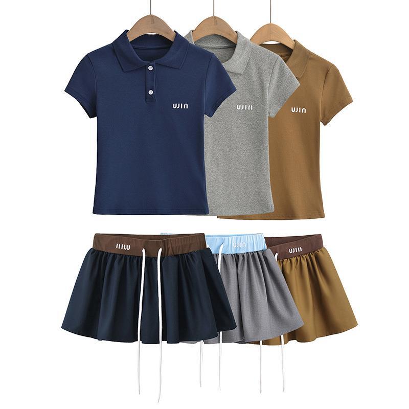Varsity Polo Tee - Mystic Grey