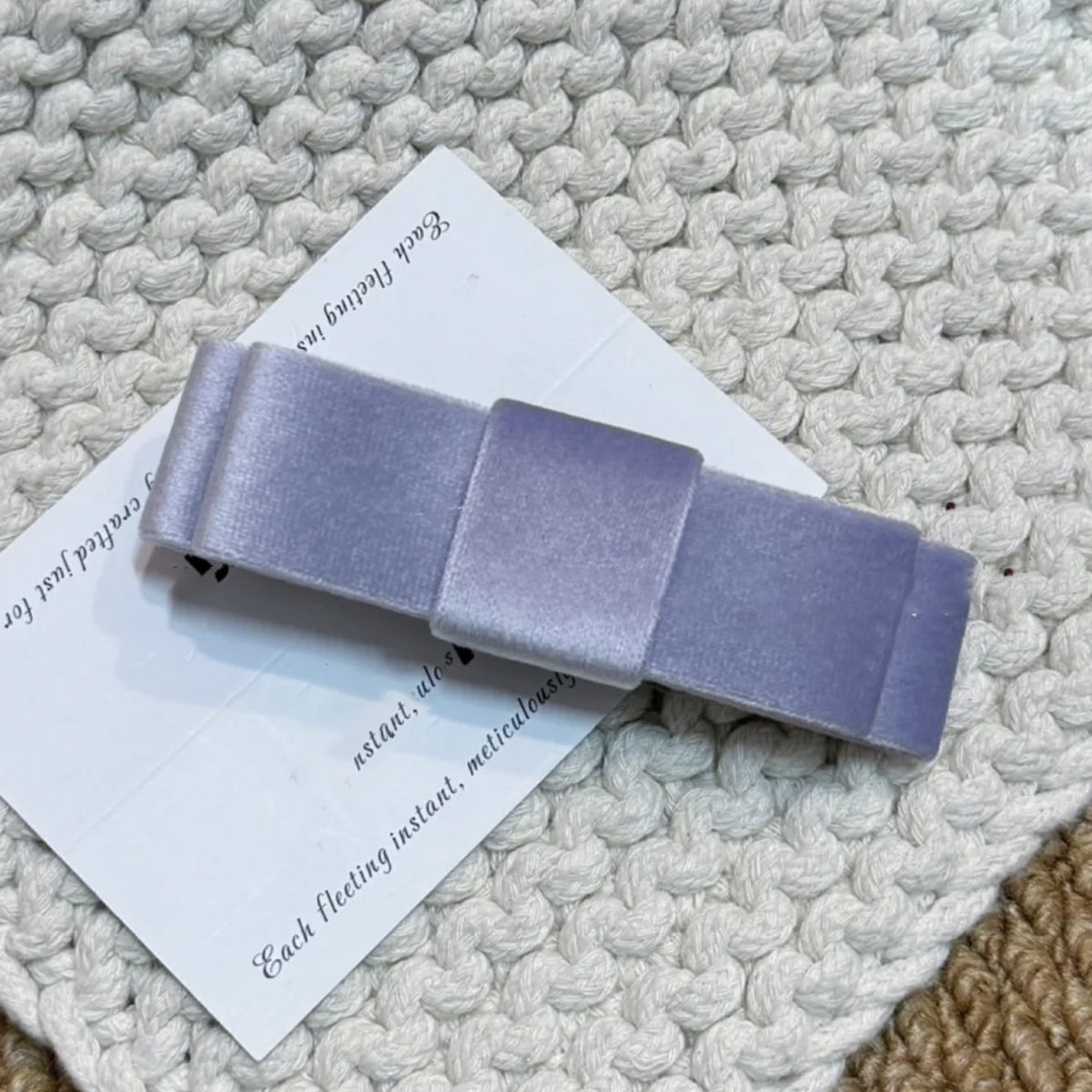 Velvet Belle Spring Clip - Candy Lilac
