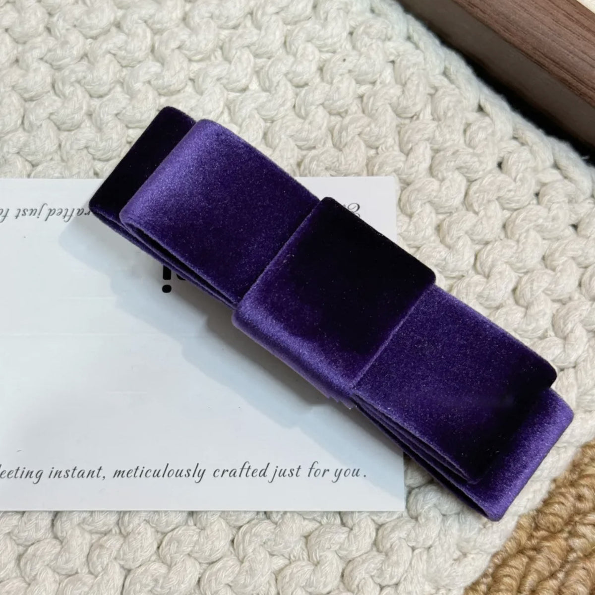 Velvet Belle Spring Clip - Candy Lilac