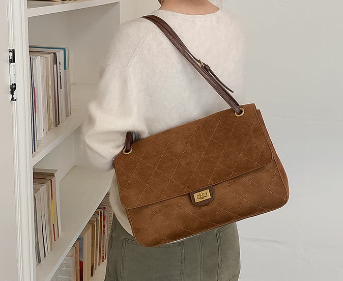 Verona Fable Shoulder Bag - Khaki Beige