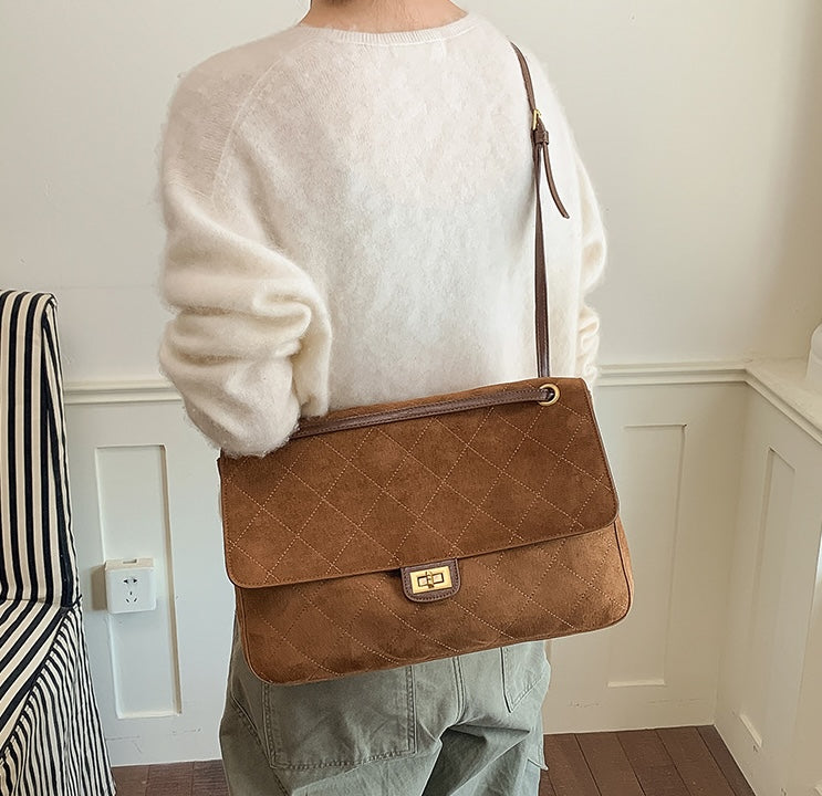 Verona Fable Shoulder Bag - Khaki Beige