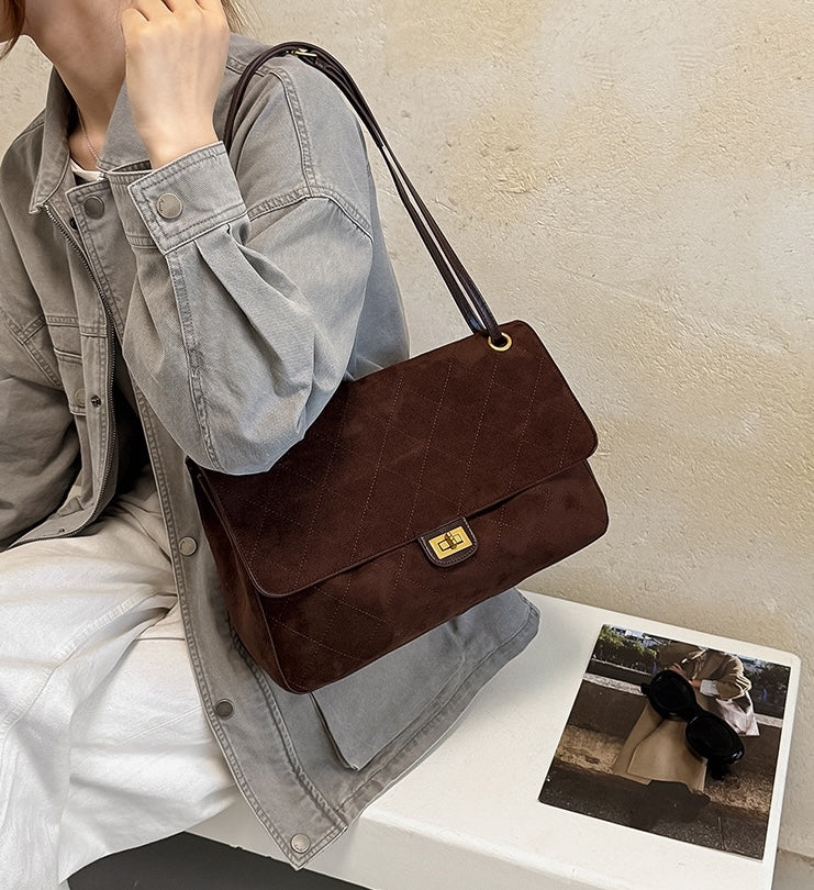 Verona Fable Shoulder Bag - Khaki Beige