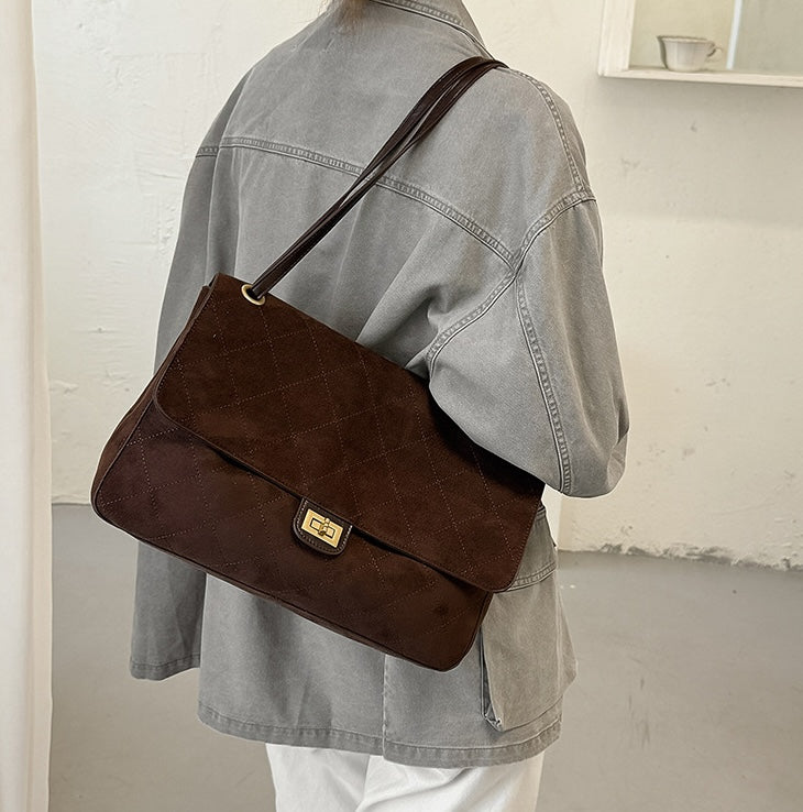 Verona Fable Shoulder Bag - Khaki Beige
