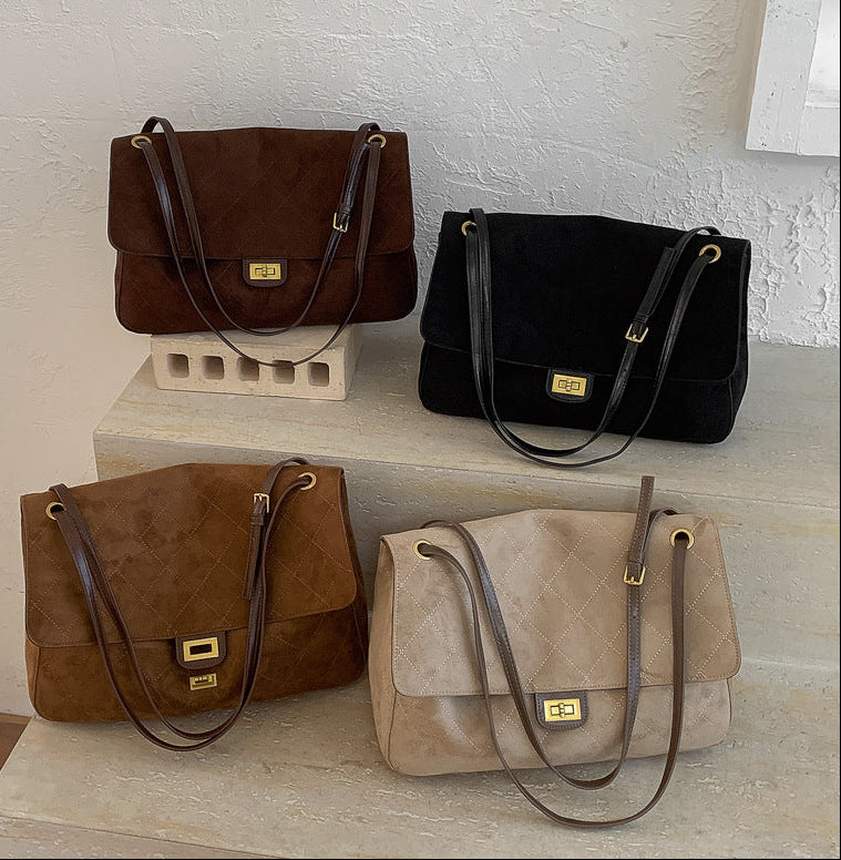 Verona Fable Shoulder Bag - Khaki Beige