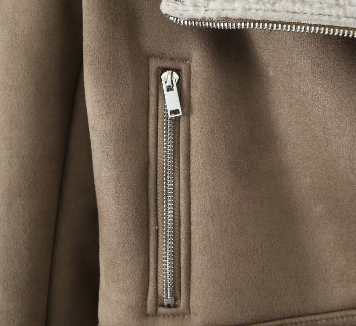 Vienna Chic Shearling Jacket - Midnight Black