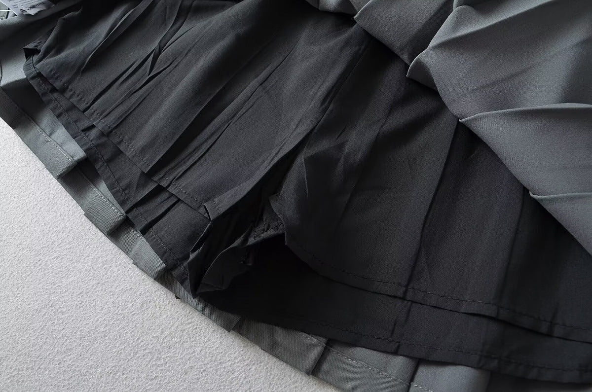 Vintage Low-Rise Pleated Skirt - Blanc White
