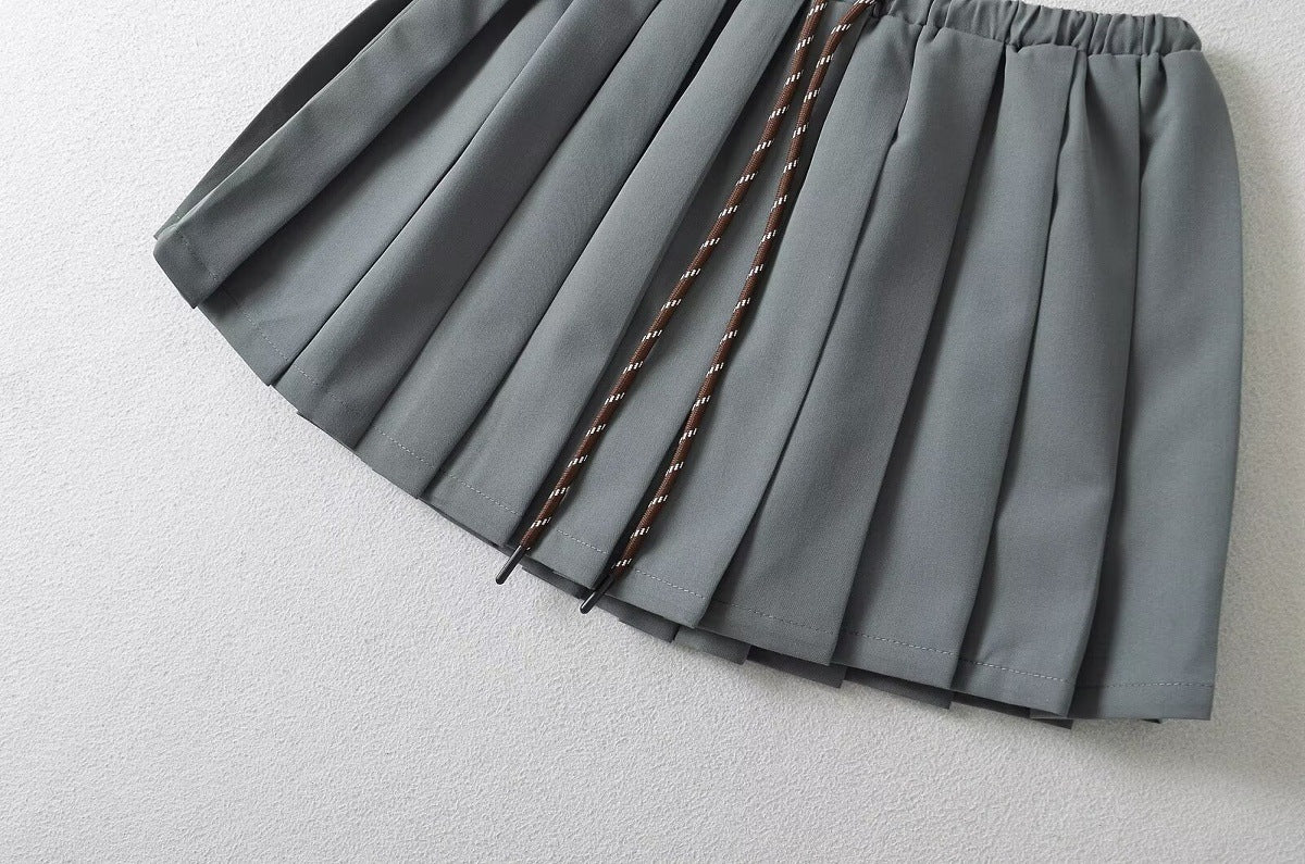 Vintage Low-Rise Pleated Skirt - Blanc White